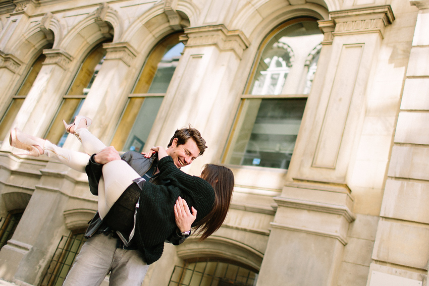 montreal old port engagement photos